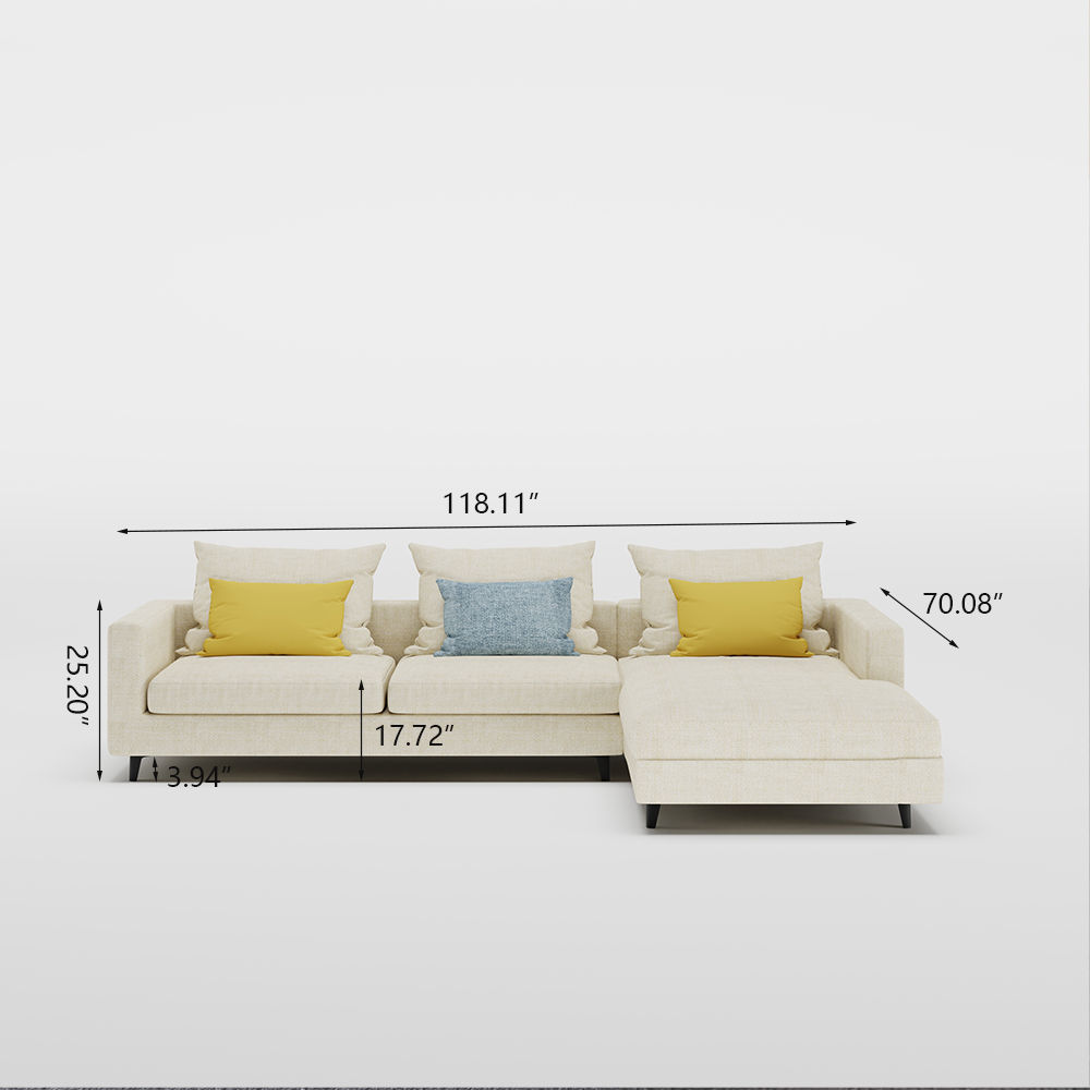 l shaped Beige Sectionals