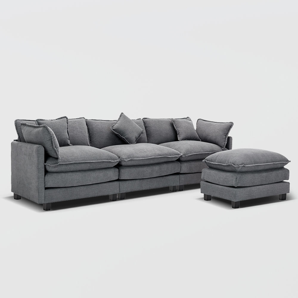 Modern Gray Fabric Sectionals