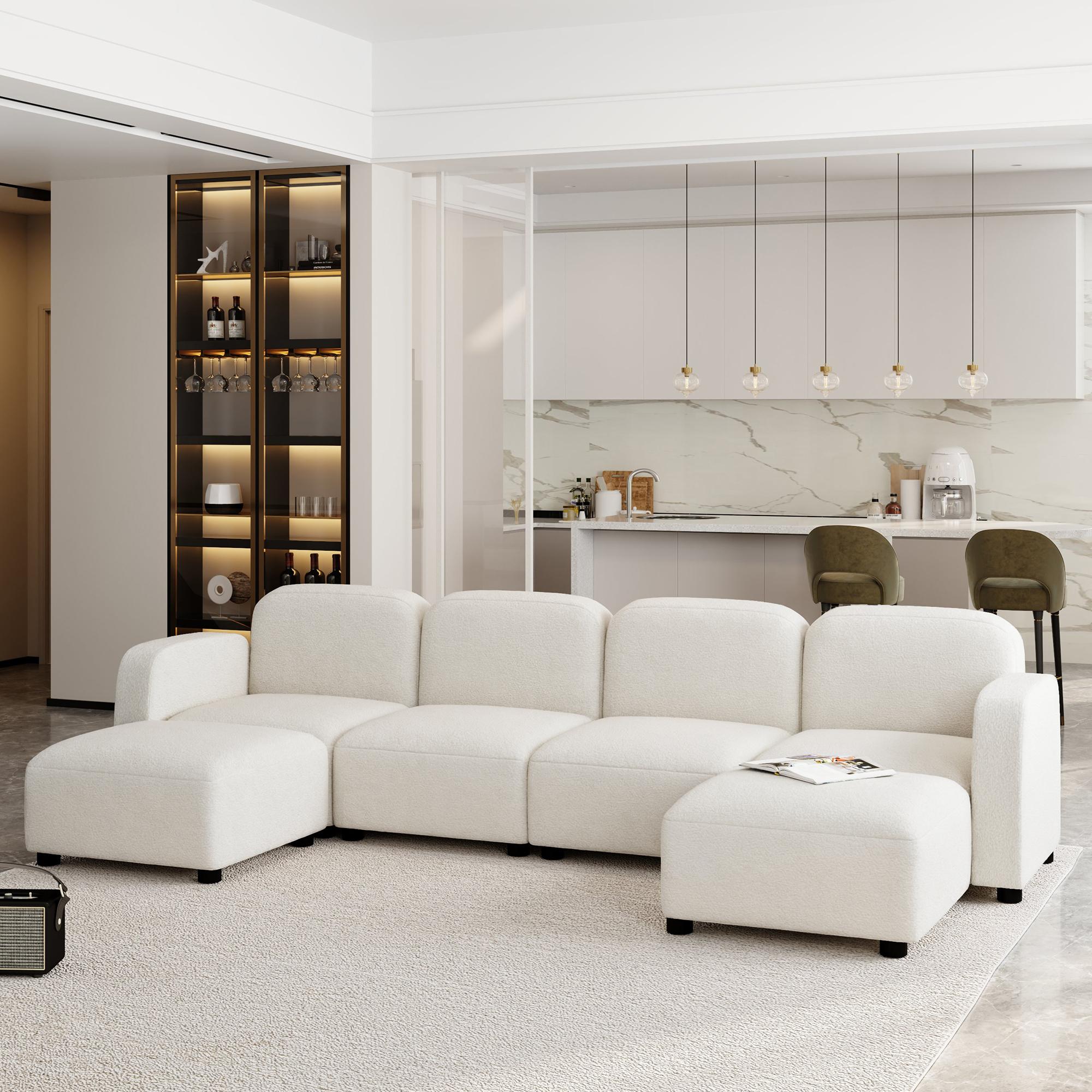 Velvet Beige Velvet Sectionals