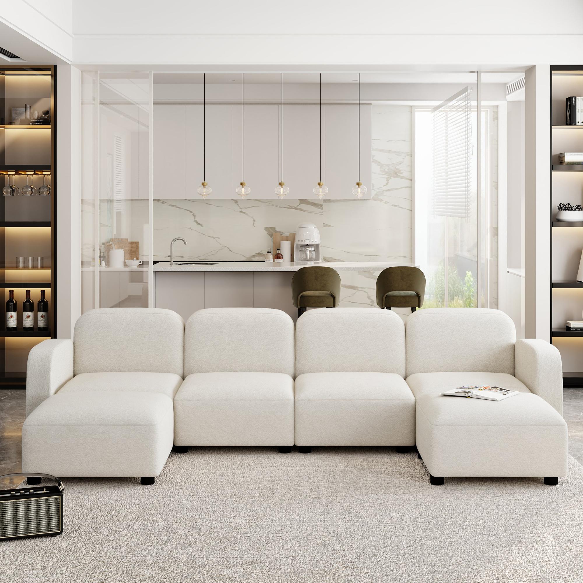Velvet Beige Velvet Sectionals