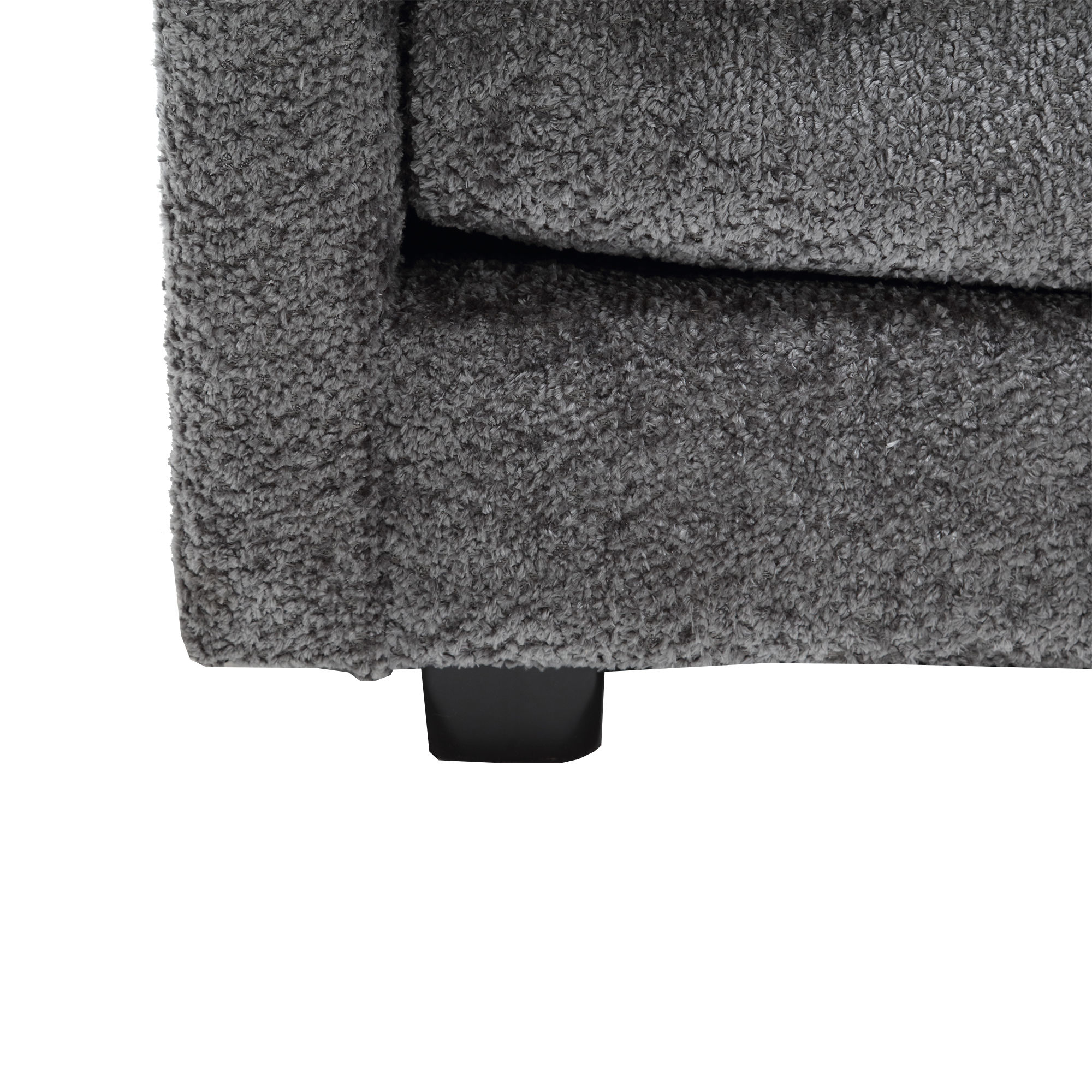 Chenille Gray Chenille Fabric Sectionals