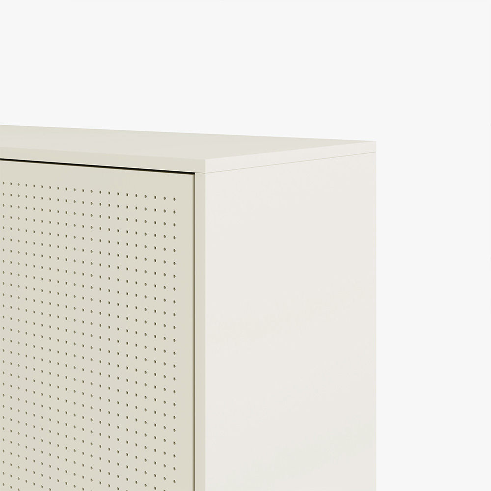 Partly Assemble White Iron Sideboards & Buffets