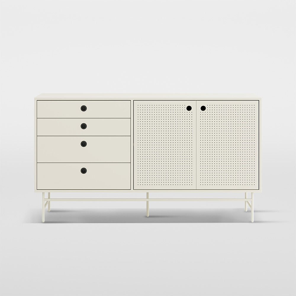 French Creamy White Iron Sideboards & Buffets