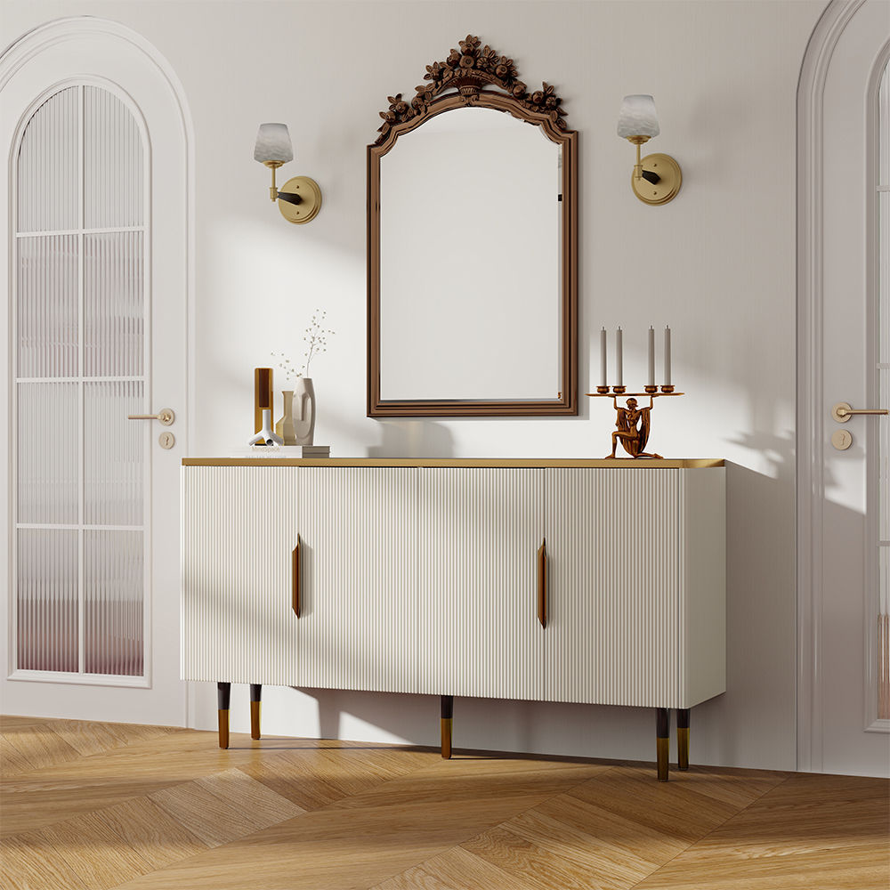 Metal Leg White MDF Sideboards & Buffets