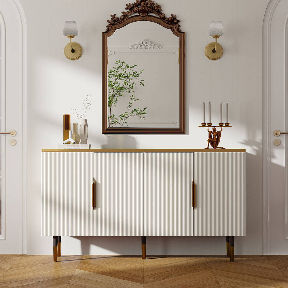 Metal Leg White MDF Sideboards & Buffets