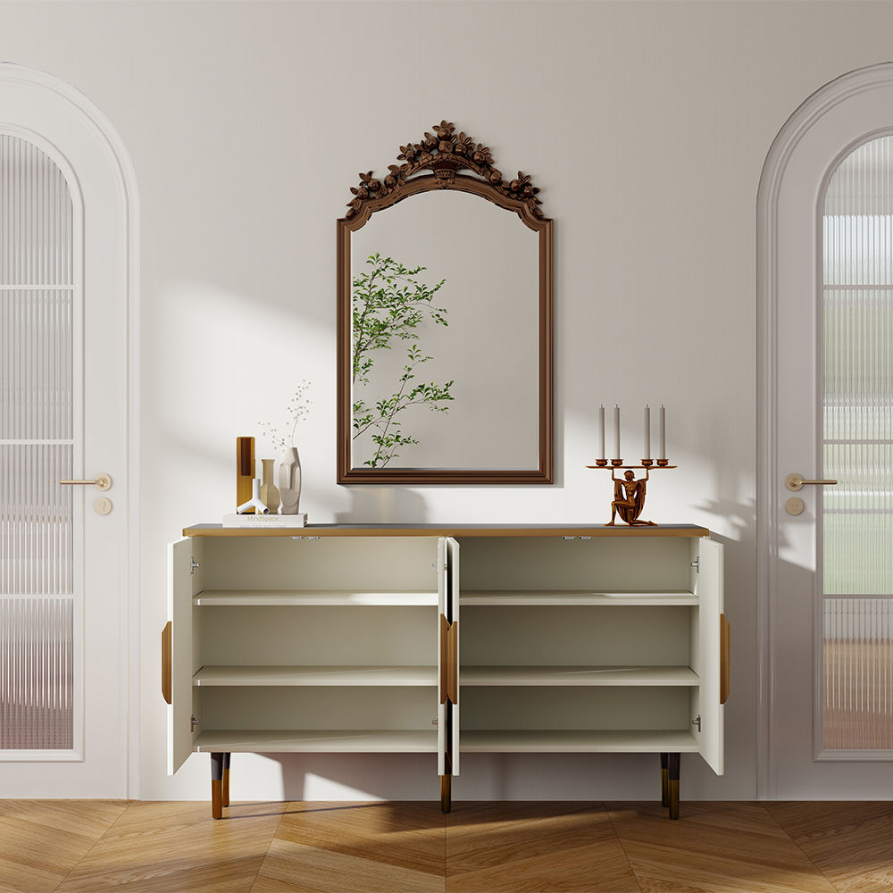 Modern Minimalist White MDF Sideboards & Buffets
