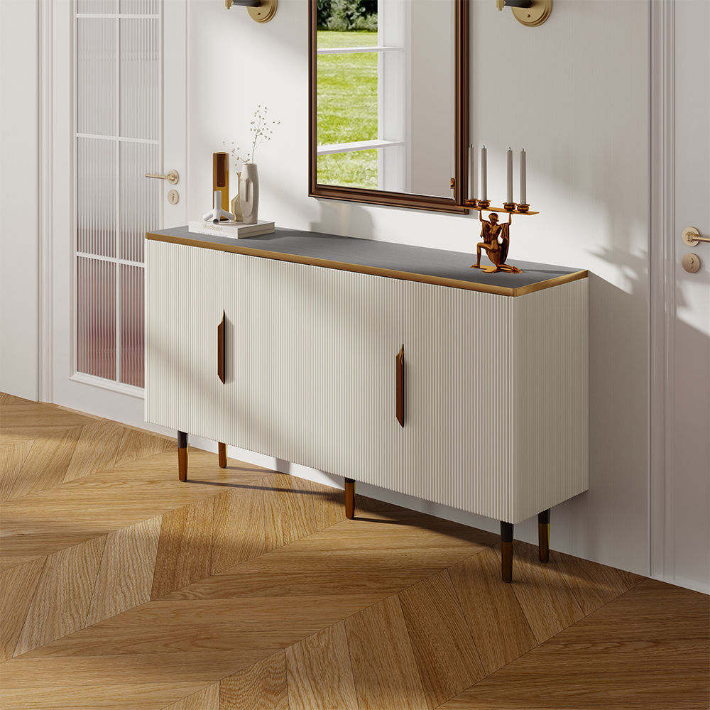 Metal Leg White MDF Sideboards & Buffets