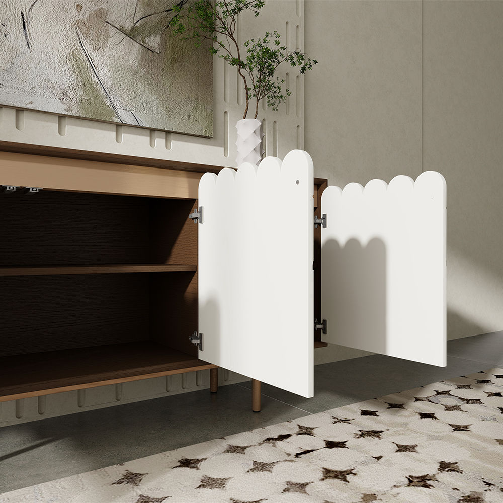 Metal Leg White MDF Sideboards & Buffets