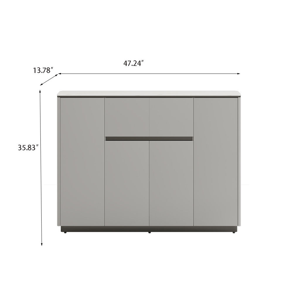 Fully Assemble Gray MDF Sideboards & Buffets