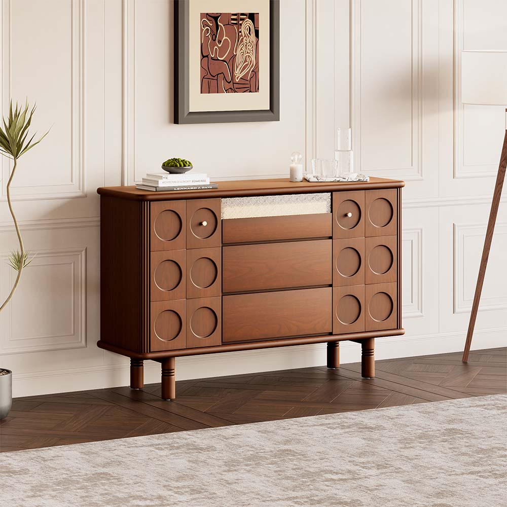 Fully Assemble Cherry Wood Color Cherry Wood Sideboards & Buffets