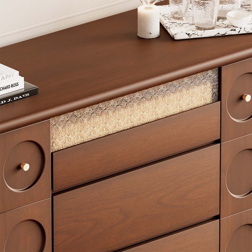 Fully Assemble Cherry Wood Color Cherry Wood Sideboards & Buffets