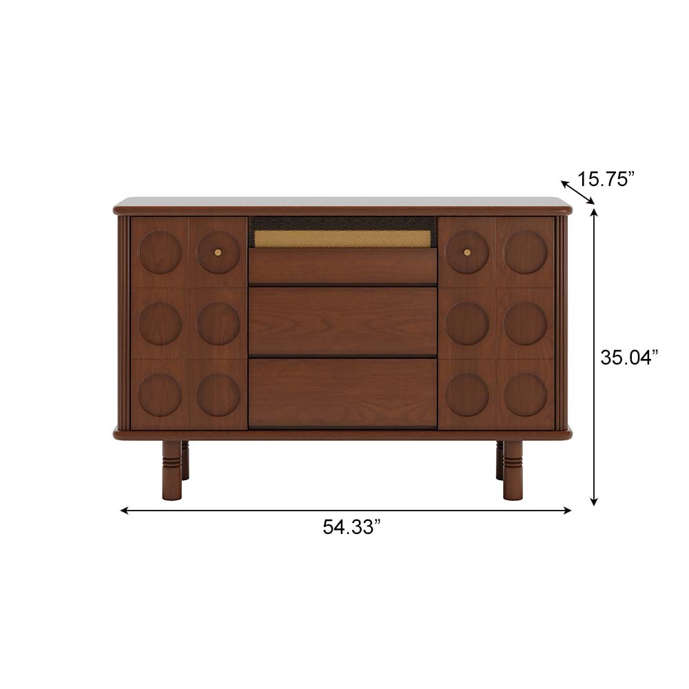 Fully Assemble Cherry Wood Color Cherry Wood Sideboards & Buffets
