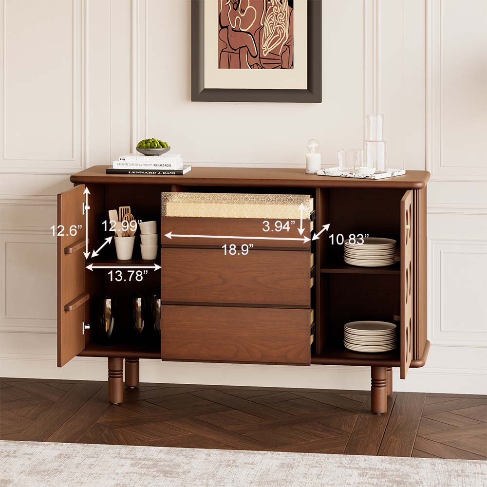 Mid Century Modern Cherry Wood Color Cherry Wood Sideboards & Buffets