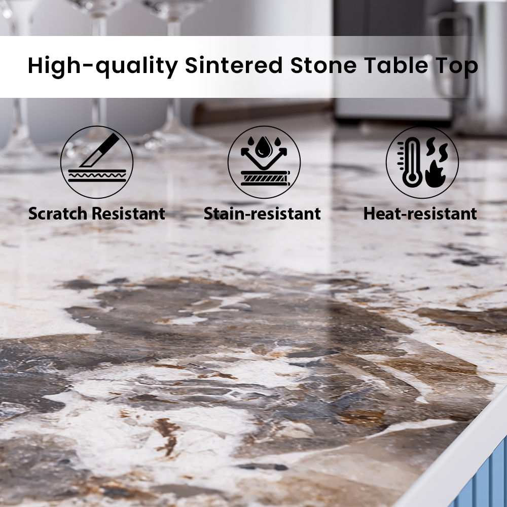 Modern Luxury Blue Sintered Stone Sideboards & Buffets