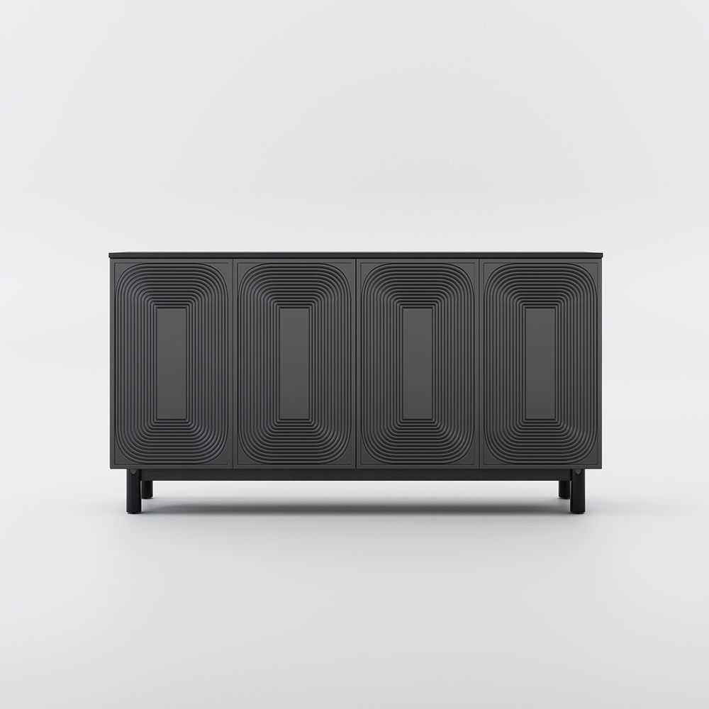 Wood Black MDF Sideboards & Buffets