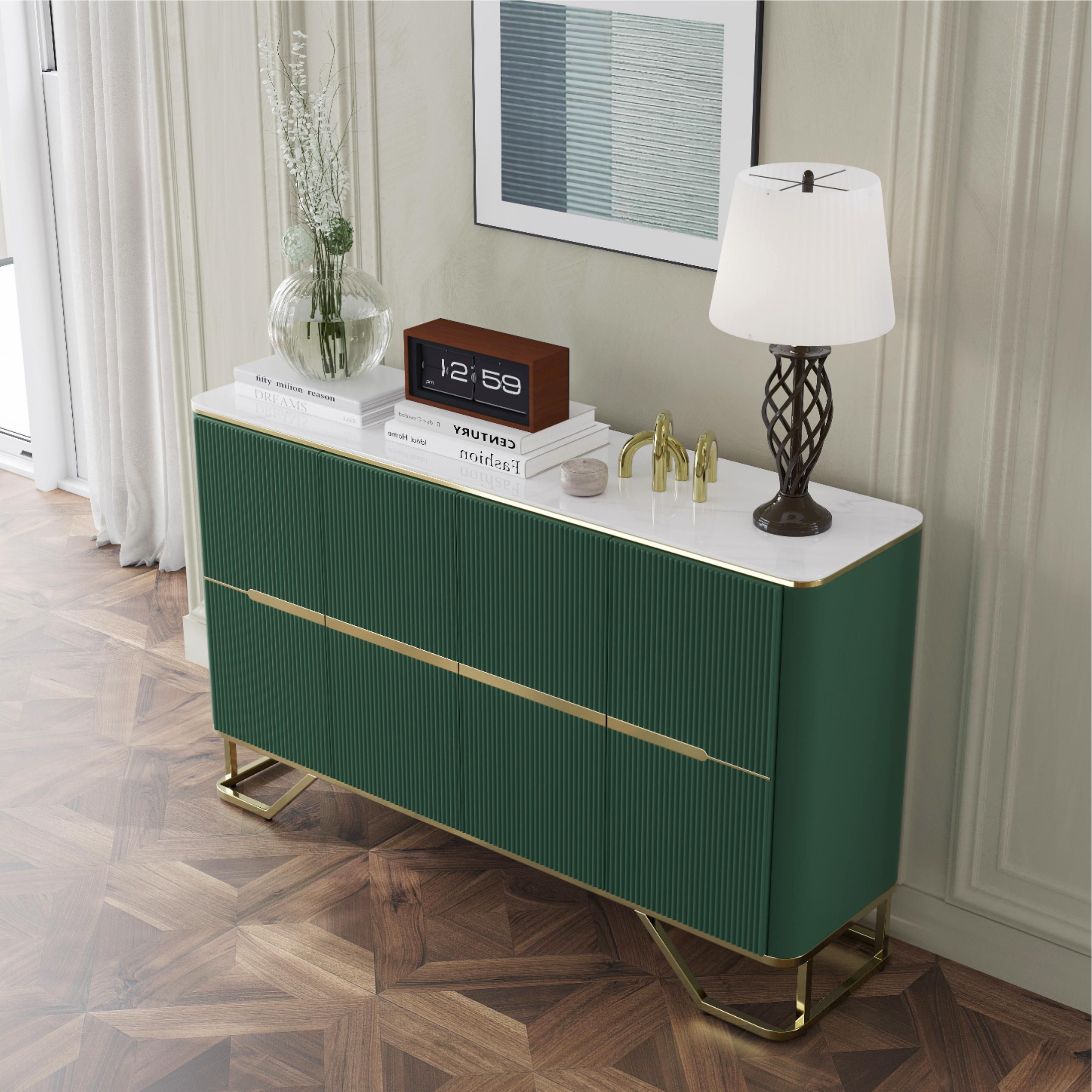 Green & White Sintered Stone Sideboards & Buffets