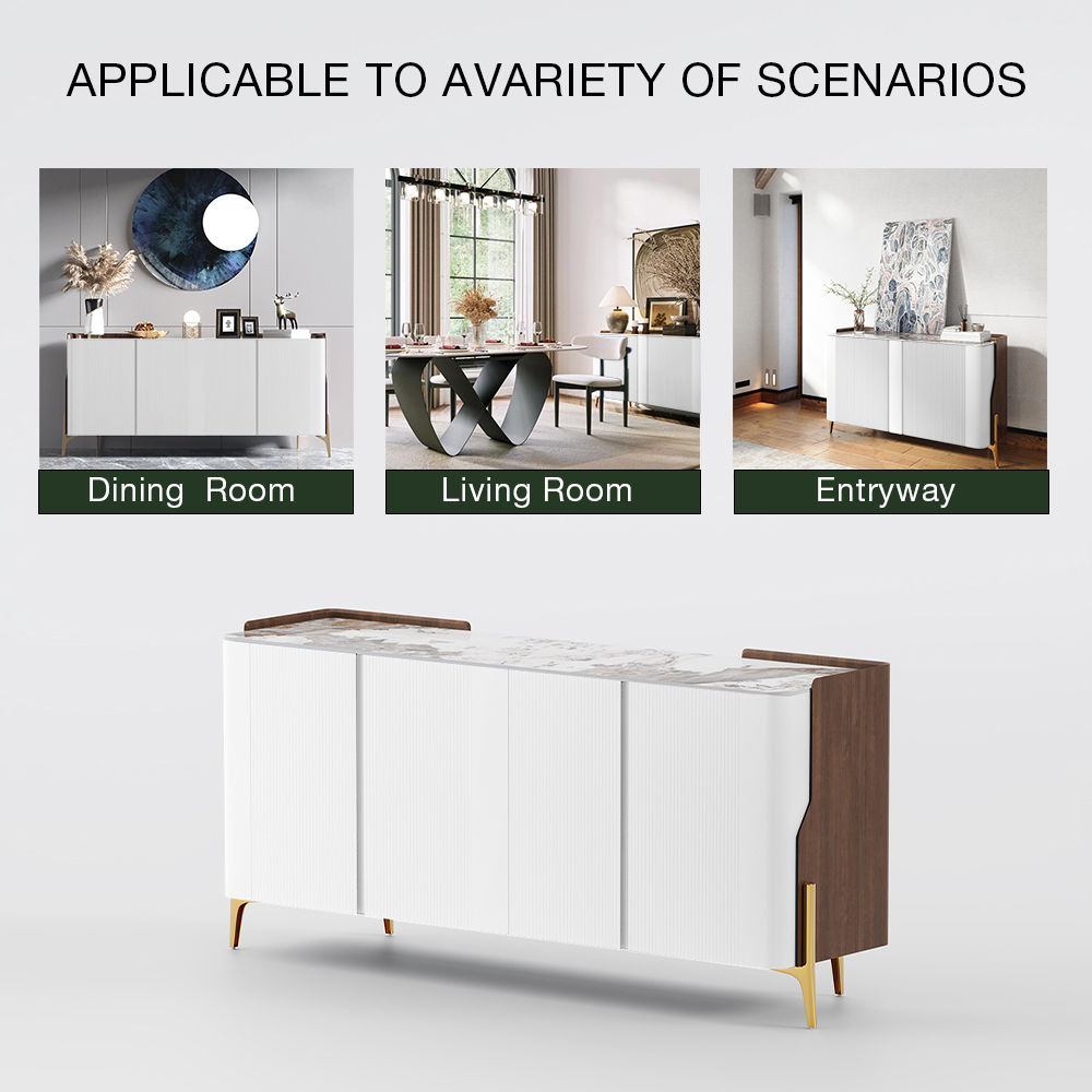White Sintered Stone Sideboards & Buffets
