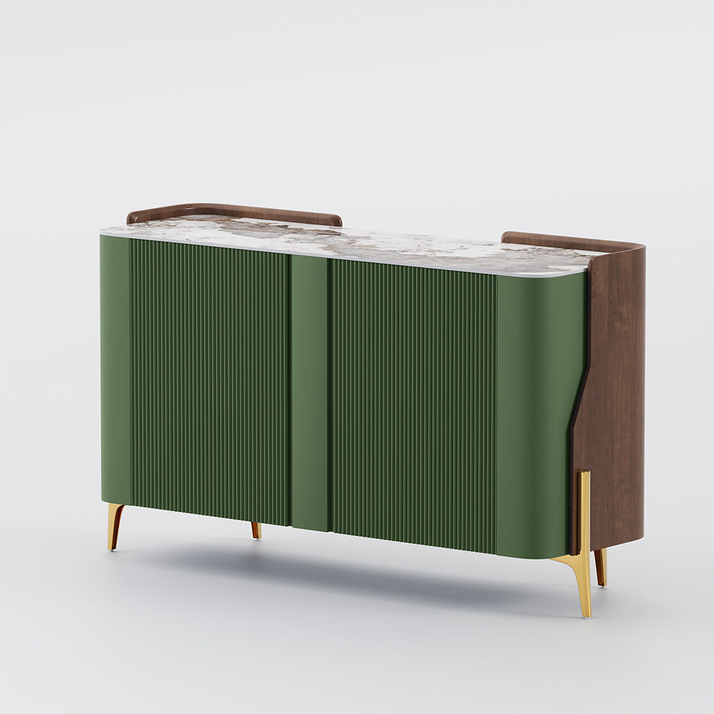 Modern Luxury Green Sintered Stone Sideboards & Buffets