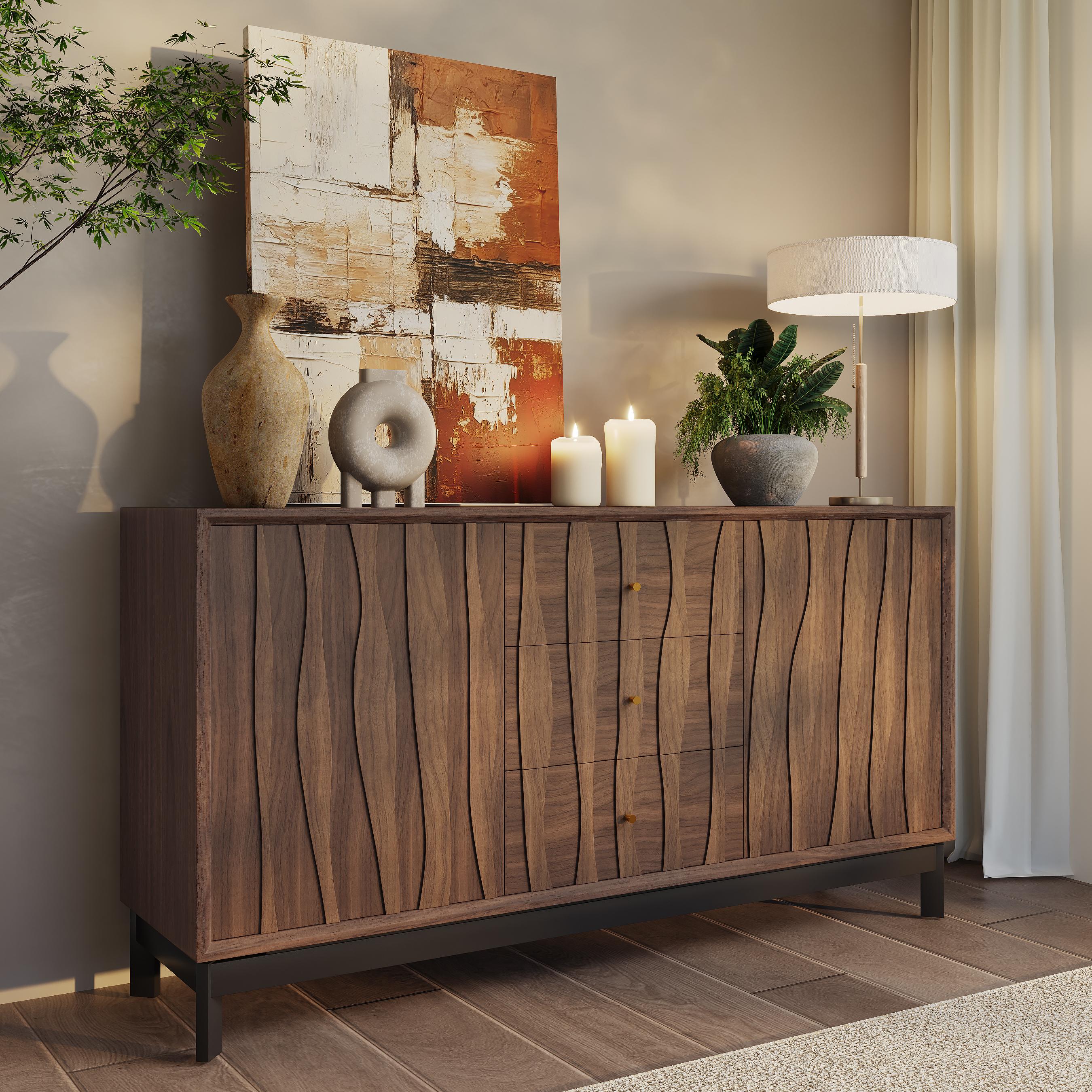 Wood Tabletop Walnut Sideboards & Buffets