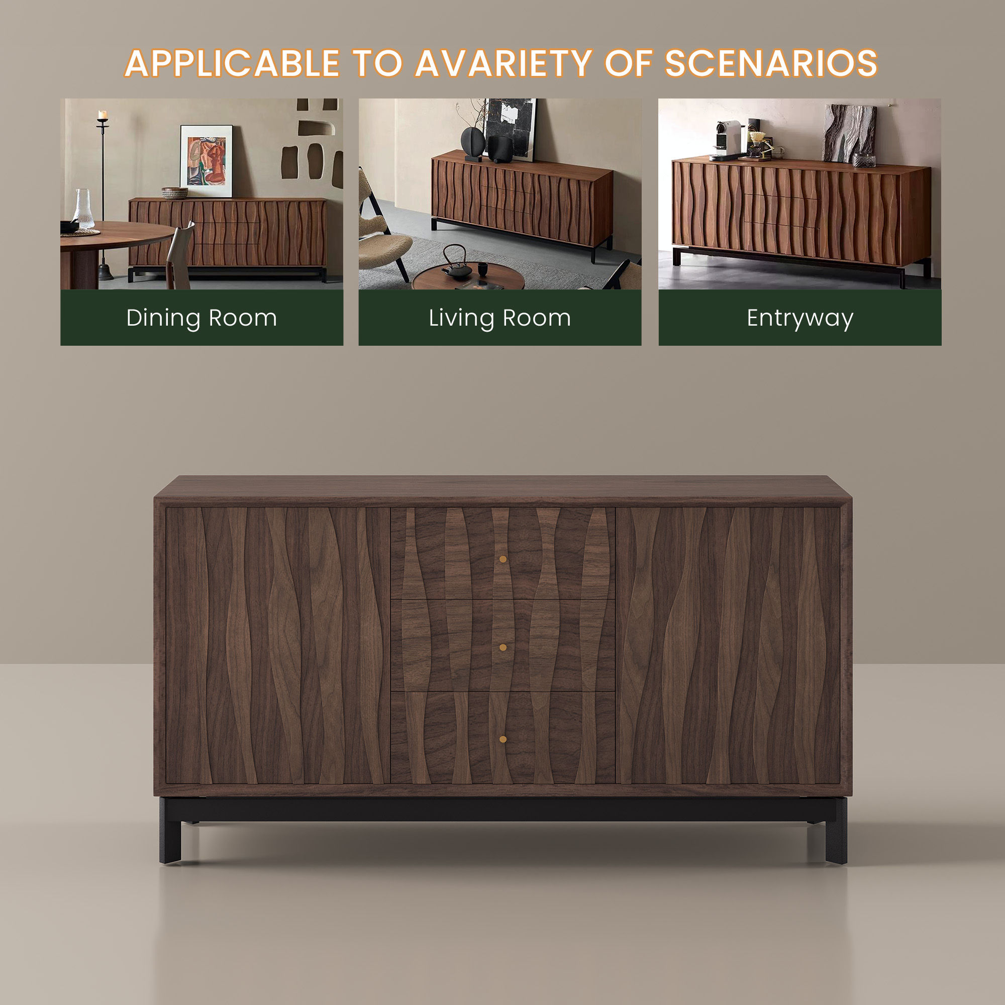 Wood Walnut Sideboards & Buffets
