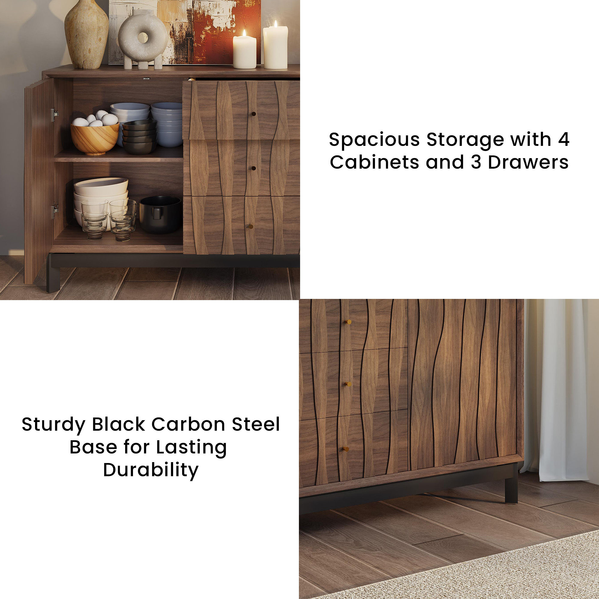 Wood Walnut Sideboards & Buffets