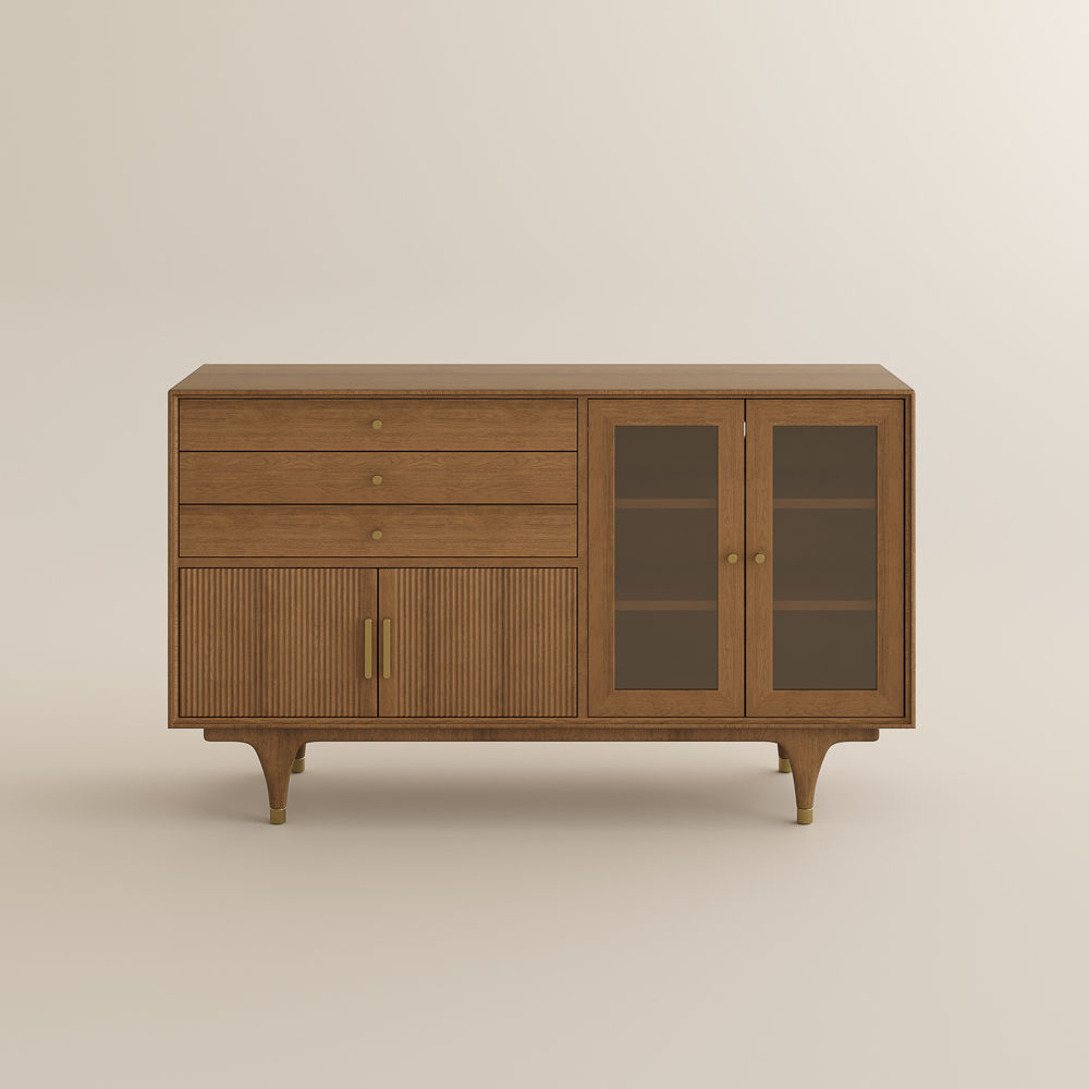 Mid Century Modern Dark Wood MDF Sideboards & Buffets