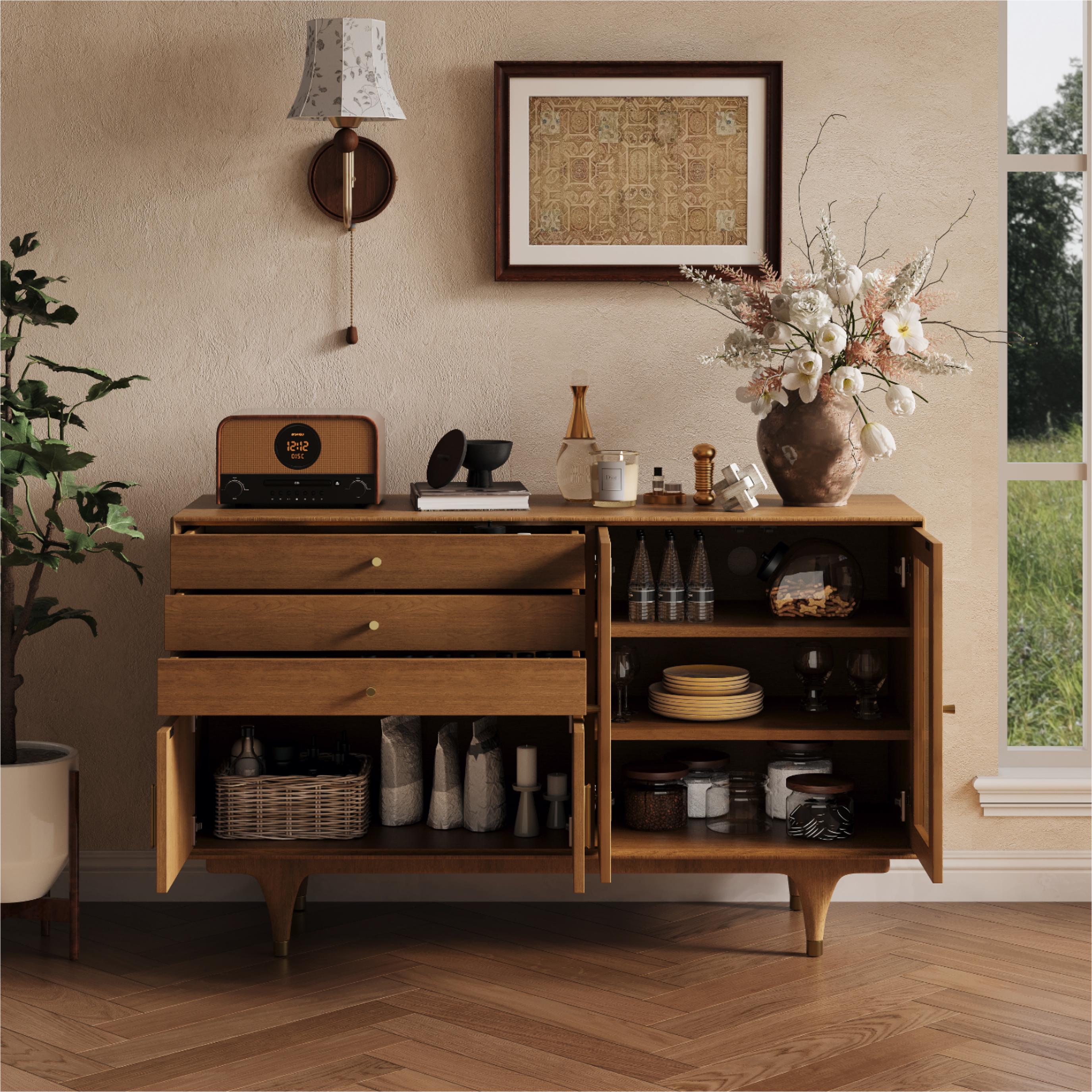 Mid Century Modern Dark Wood MDF Sideboards & Buffets