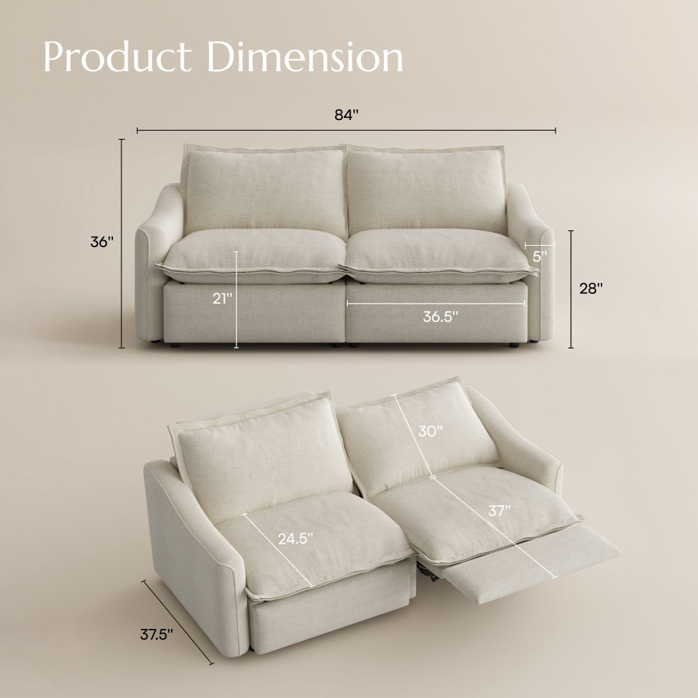 Luxury Beige Velvet Smart Furniture