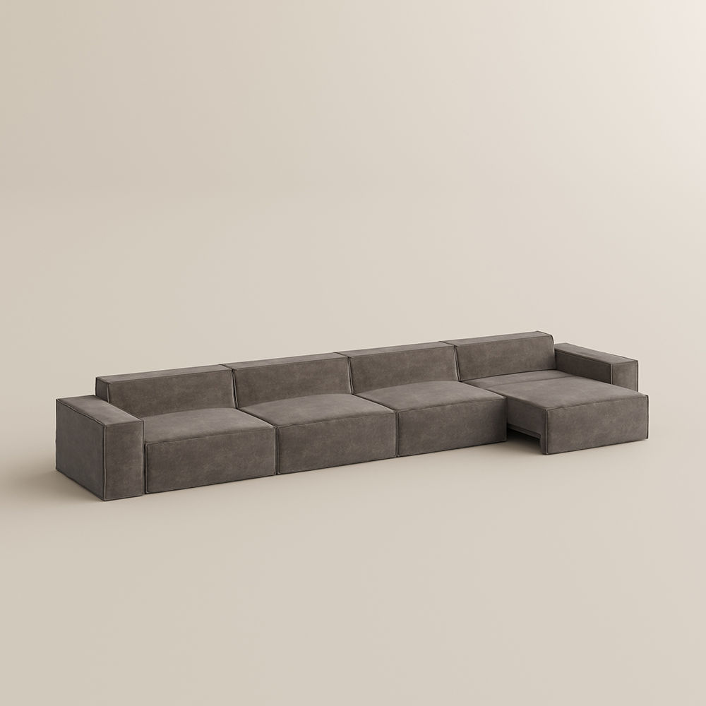 Sleeper Khaki Fabric Smart Furniture