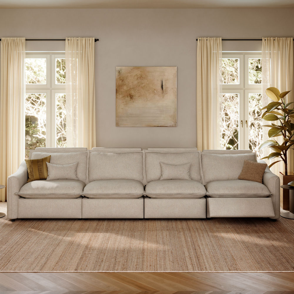 Recliner Beige Linen Smart Furniture