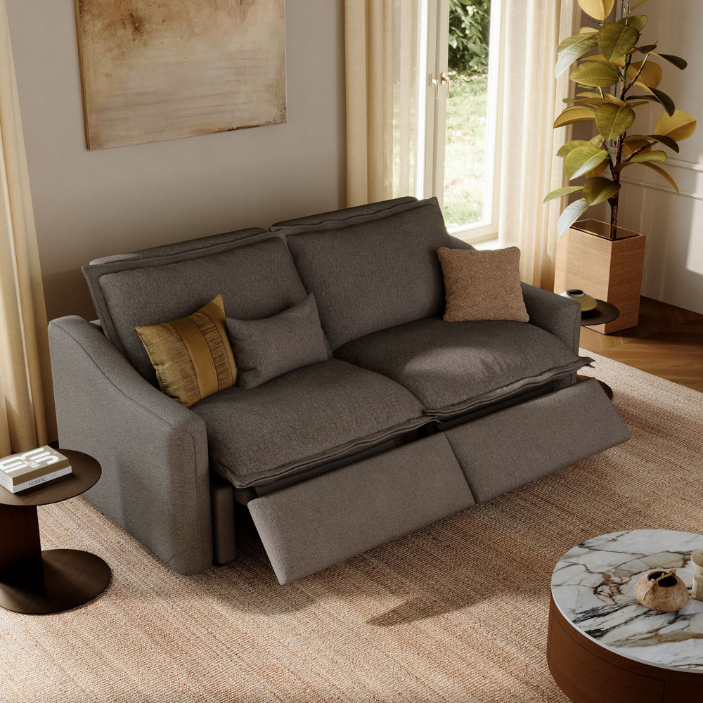Ergopals Dark Gray Linen Modular Sofas