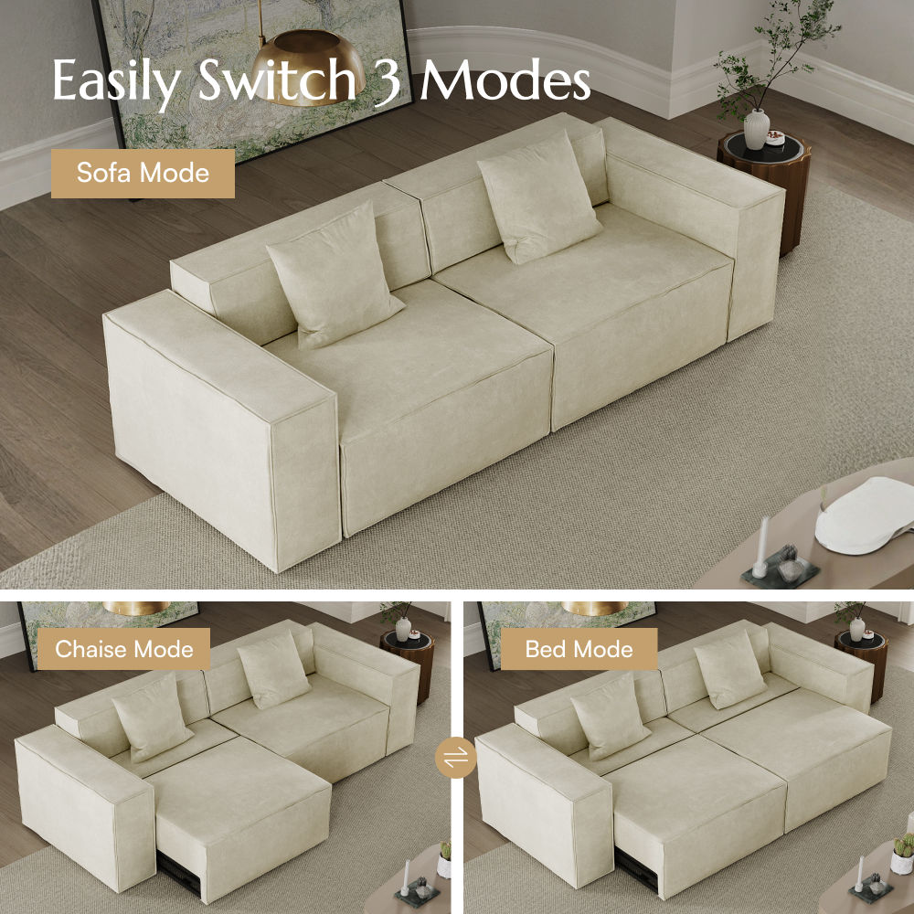 Dark Gray Fabric Smart Furniture