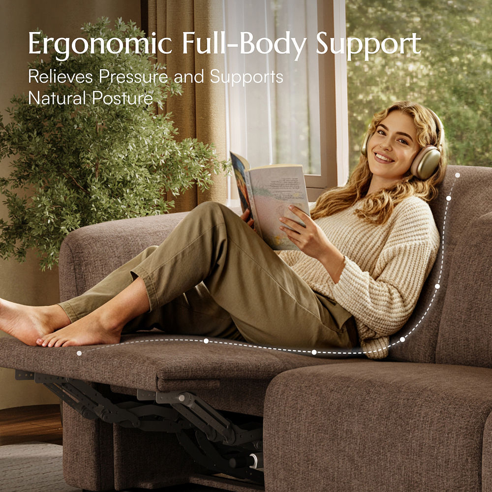 Recliner Khaki Velvet Smart Furniture