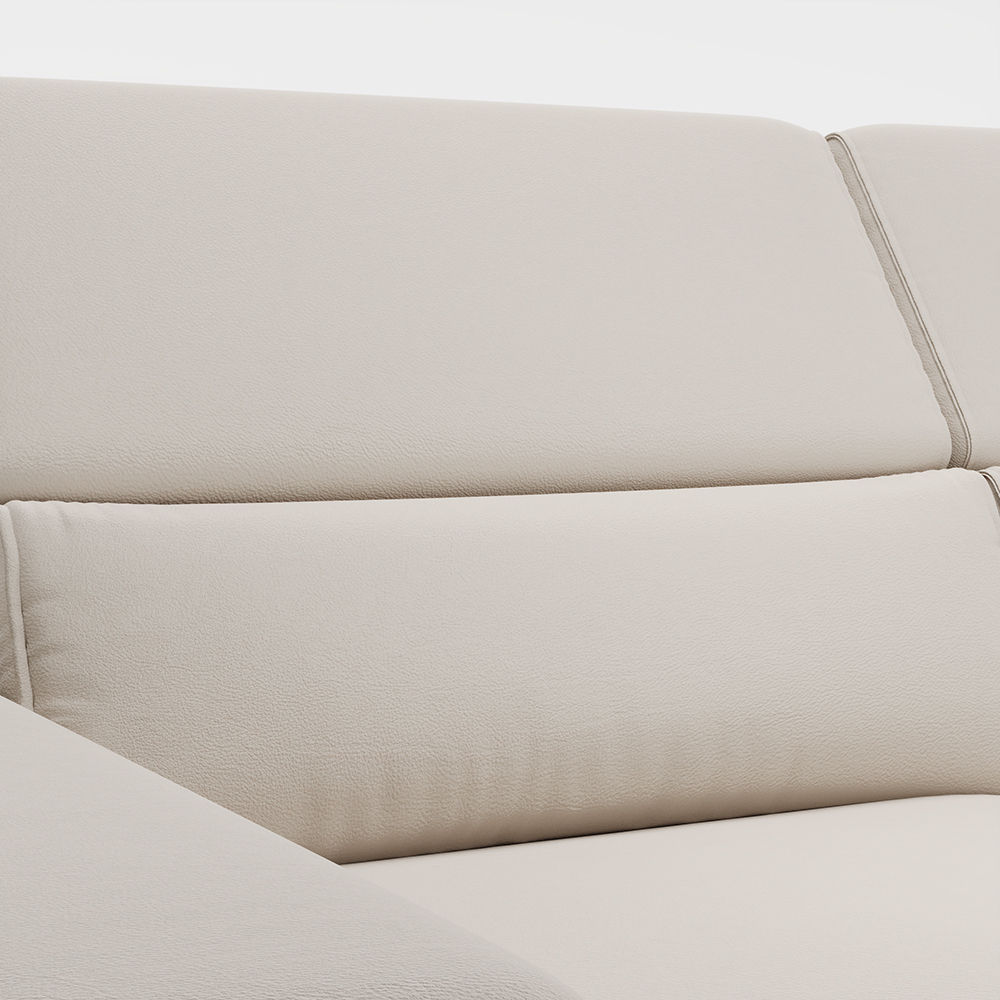 Beige Eco-friendly Microfiber Leather Smart Furniture