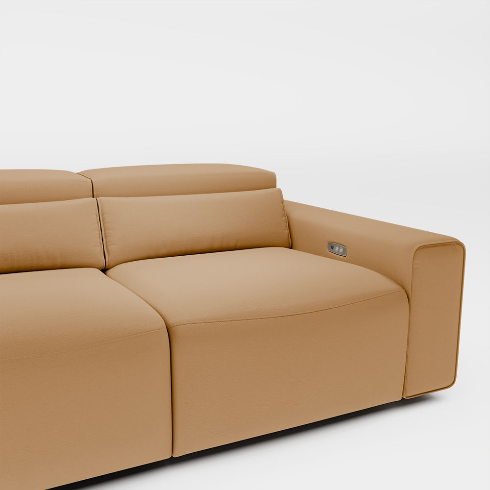 for 4 Khaki Eco-friendly Microfiber Leather Smart Furniture