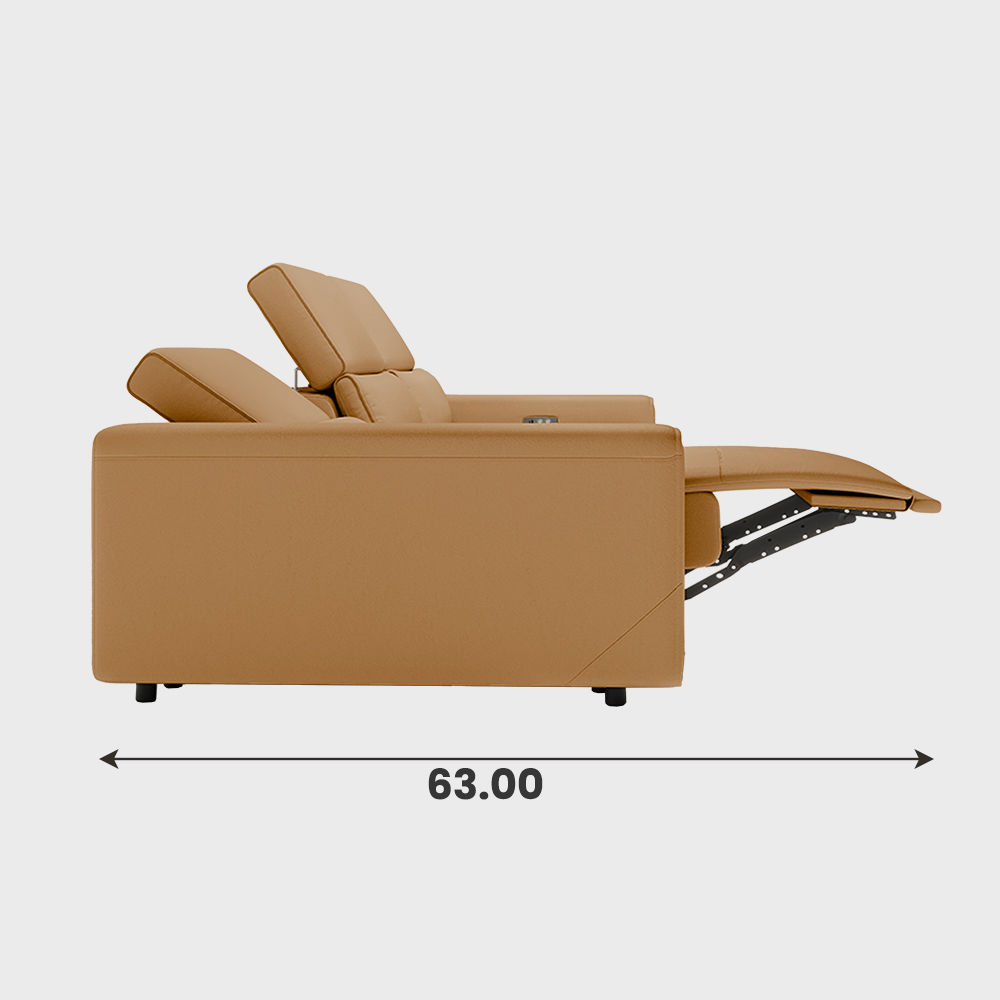 Memory Foam Khaki Eco-friendly Microfiber Leather Smart Furniture