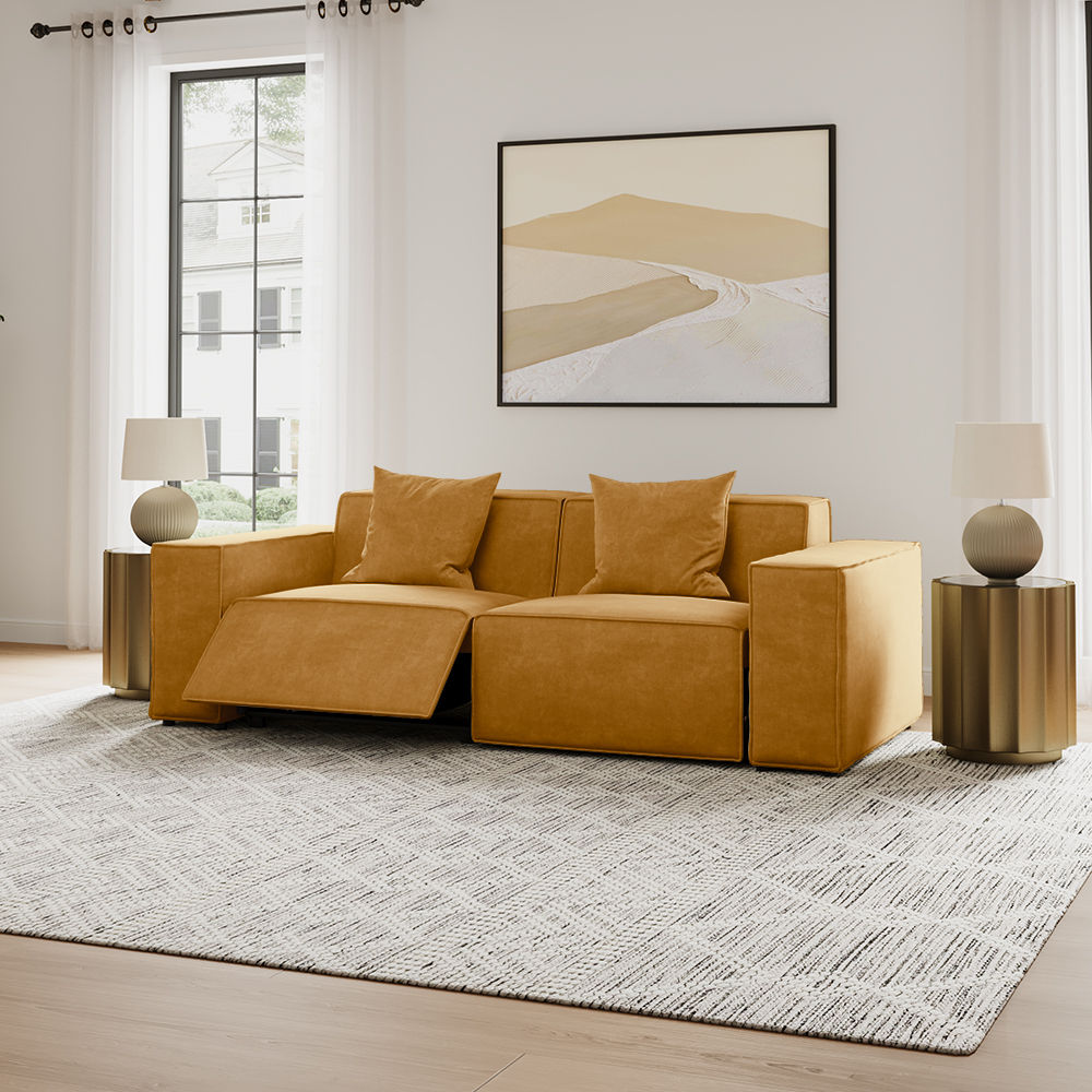 Orange Fabric Smart Furniture