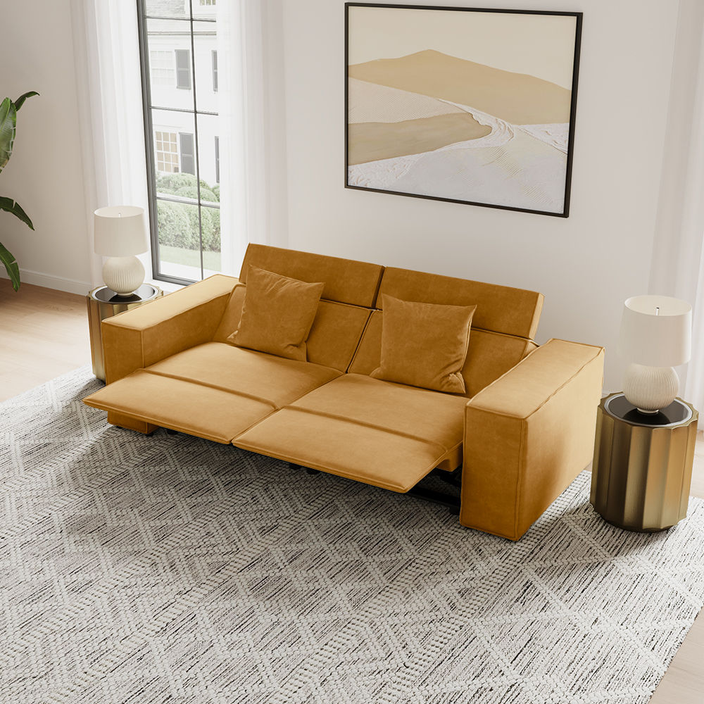 Orange Fabric Smart Furniture