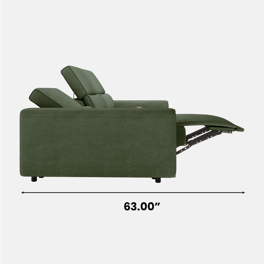 Modern Minimalist Dark Green Fabric Smart Furniture