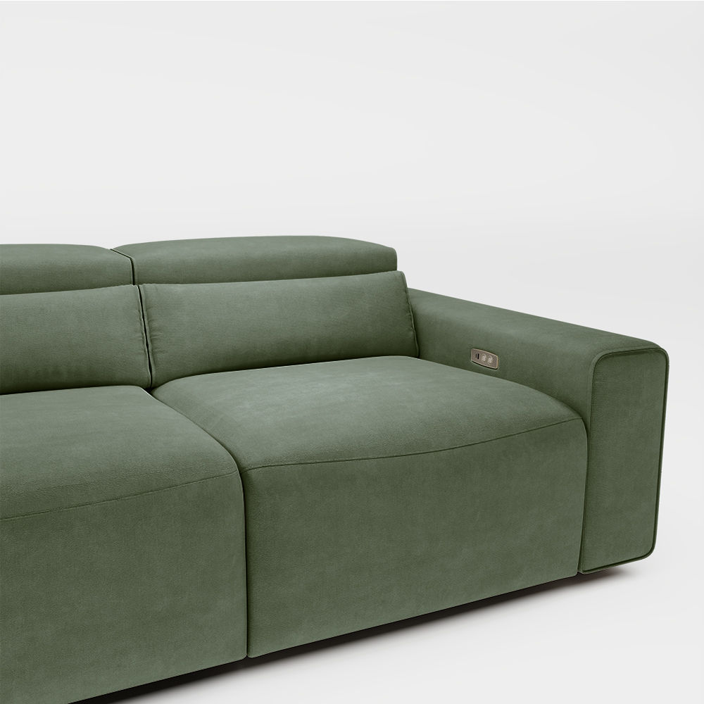 Dark Green Fabric Smart Furniture