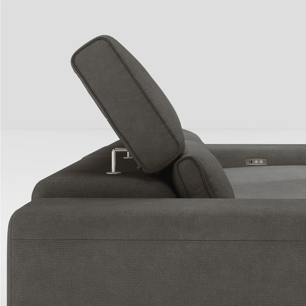 Modern Minimalist Dark Gray Fabric Smart Furniture