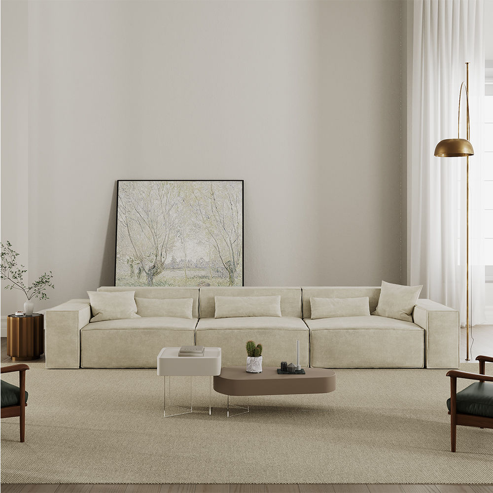 Beige Fabric Smart Furniture