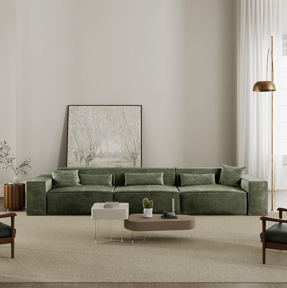 Dark Green Fabric Smart Furniture