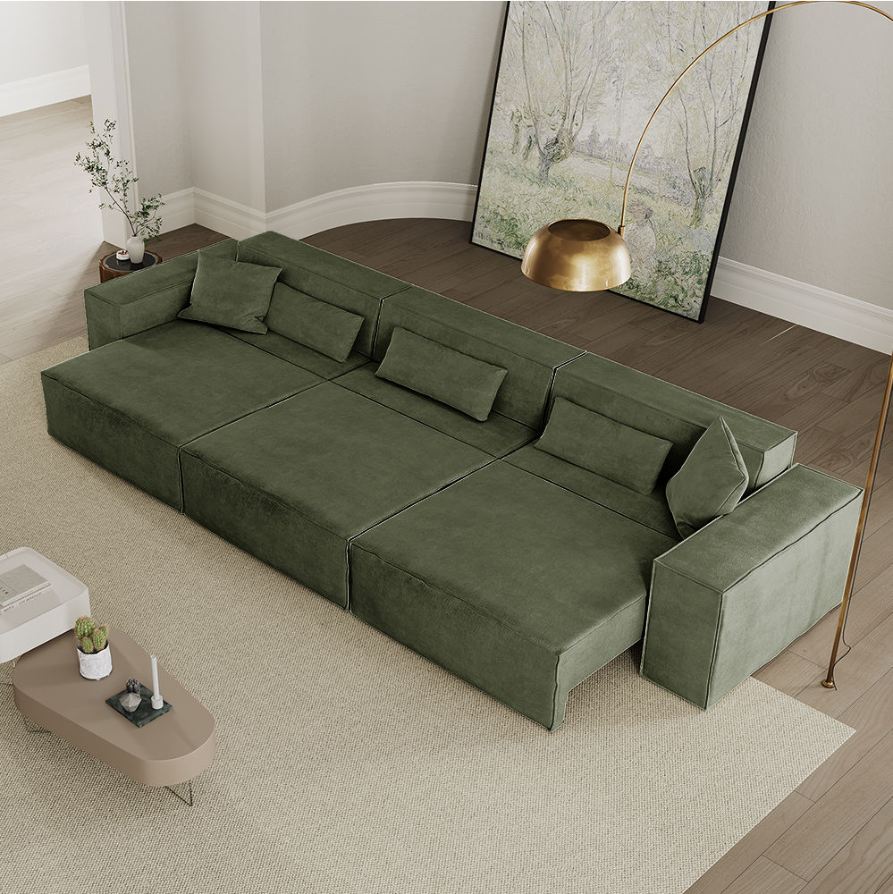 Dark Green Fabric Smart Furniture