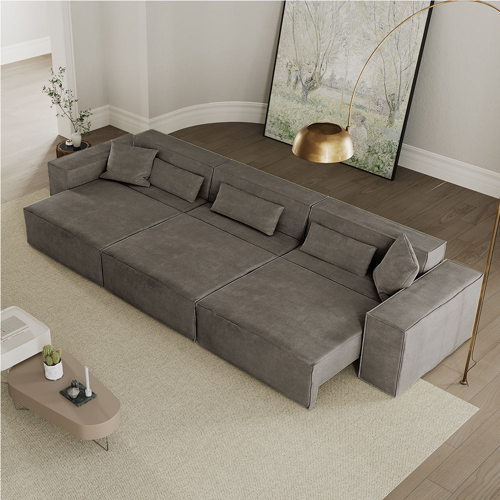 Nesting Dark Gray Fabric Smart Furniture