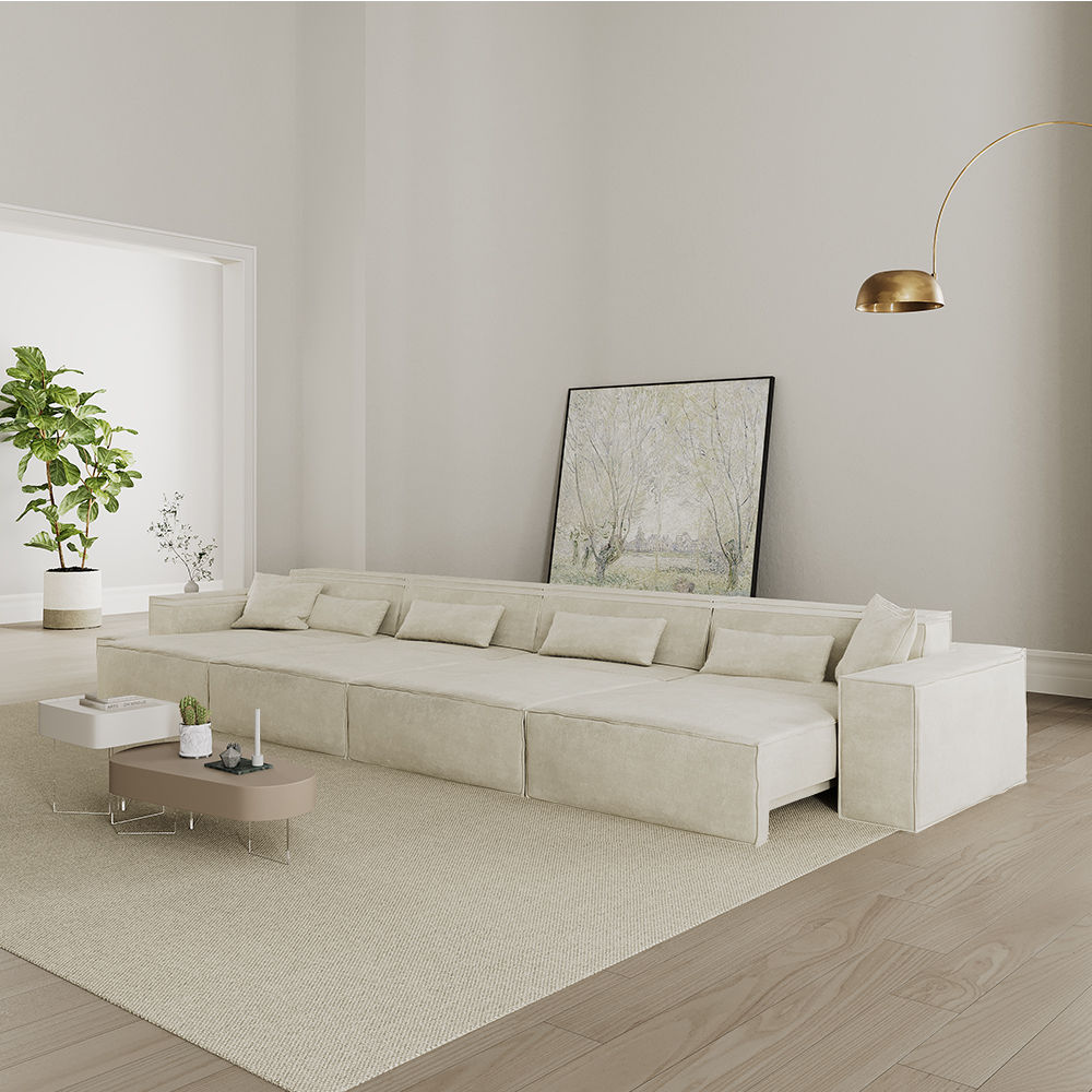 Beige Fabric Smart Furniture
