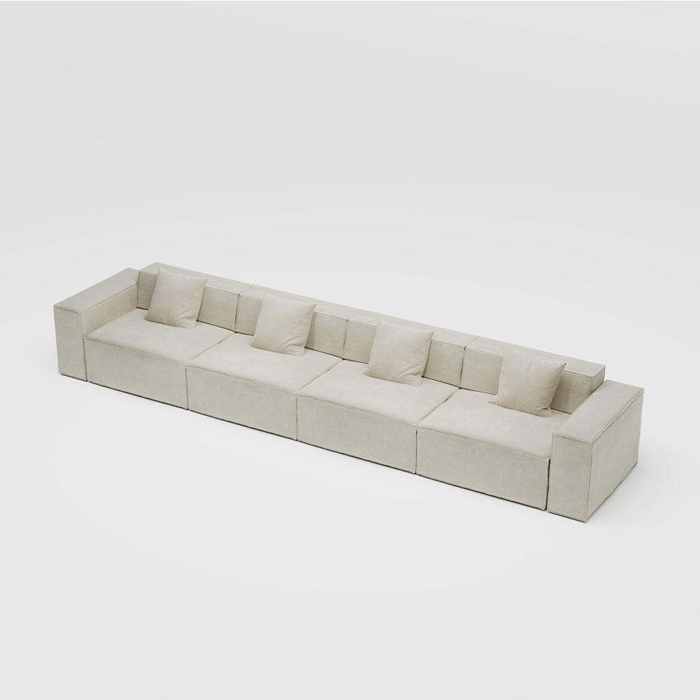 Beige Fabric Smart Furniture