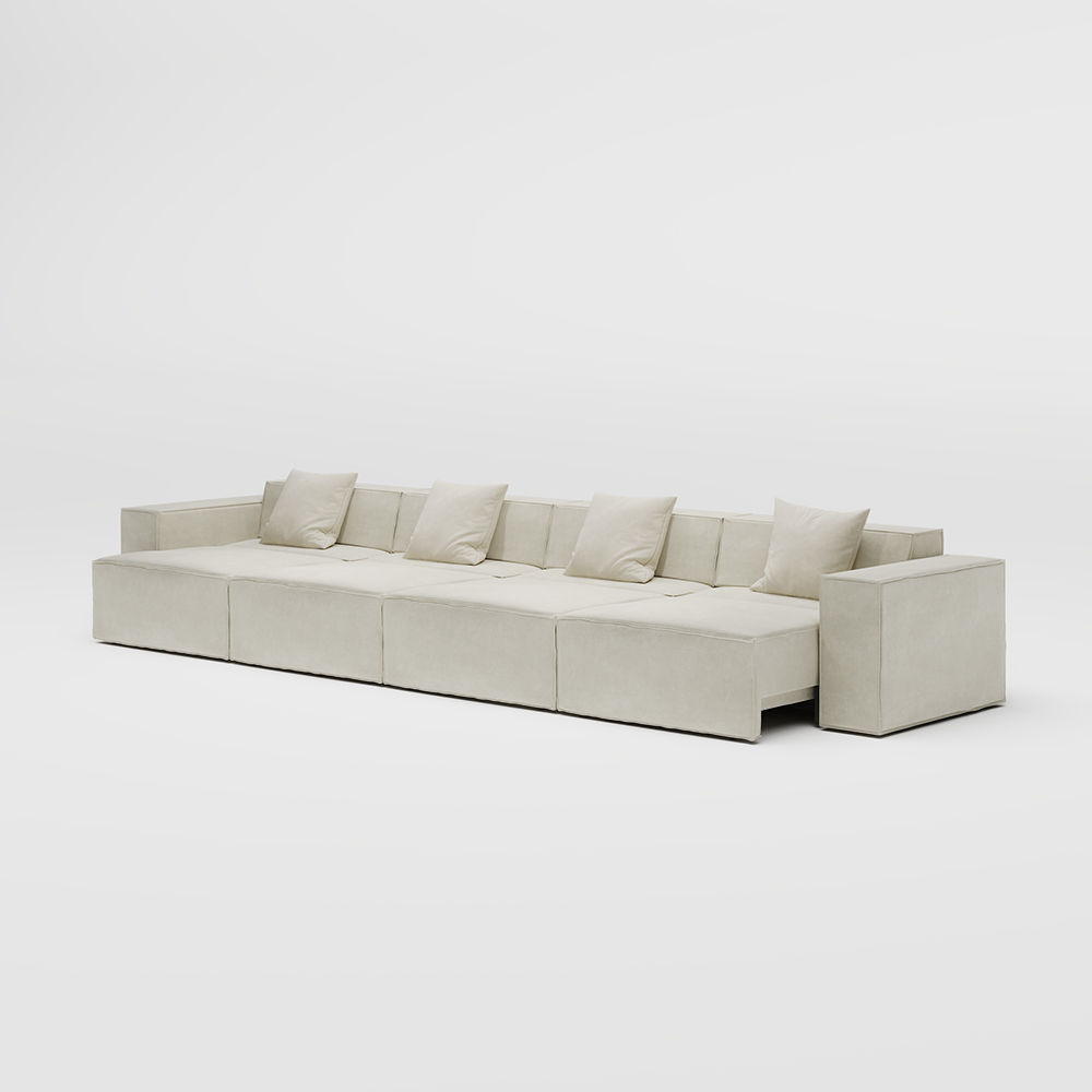 Beige Fabric Smart Furniture
