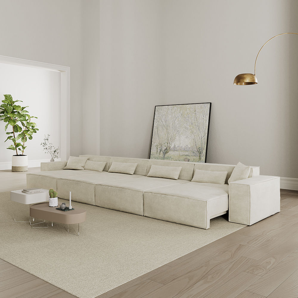 Modern Beige Fabric Smart Furniture
