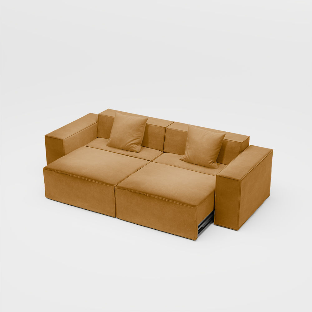 Sofas & Loveseats Yellow Fabric Smart Furniture